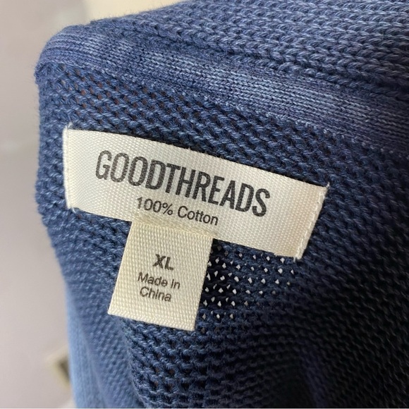 Goodthreads Navy Blue Button Front Cardigan Sweater - Picture 6 of 6